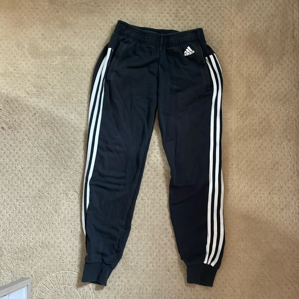 Adidas Black Strip Joggers